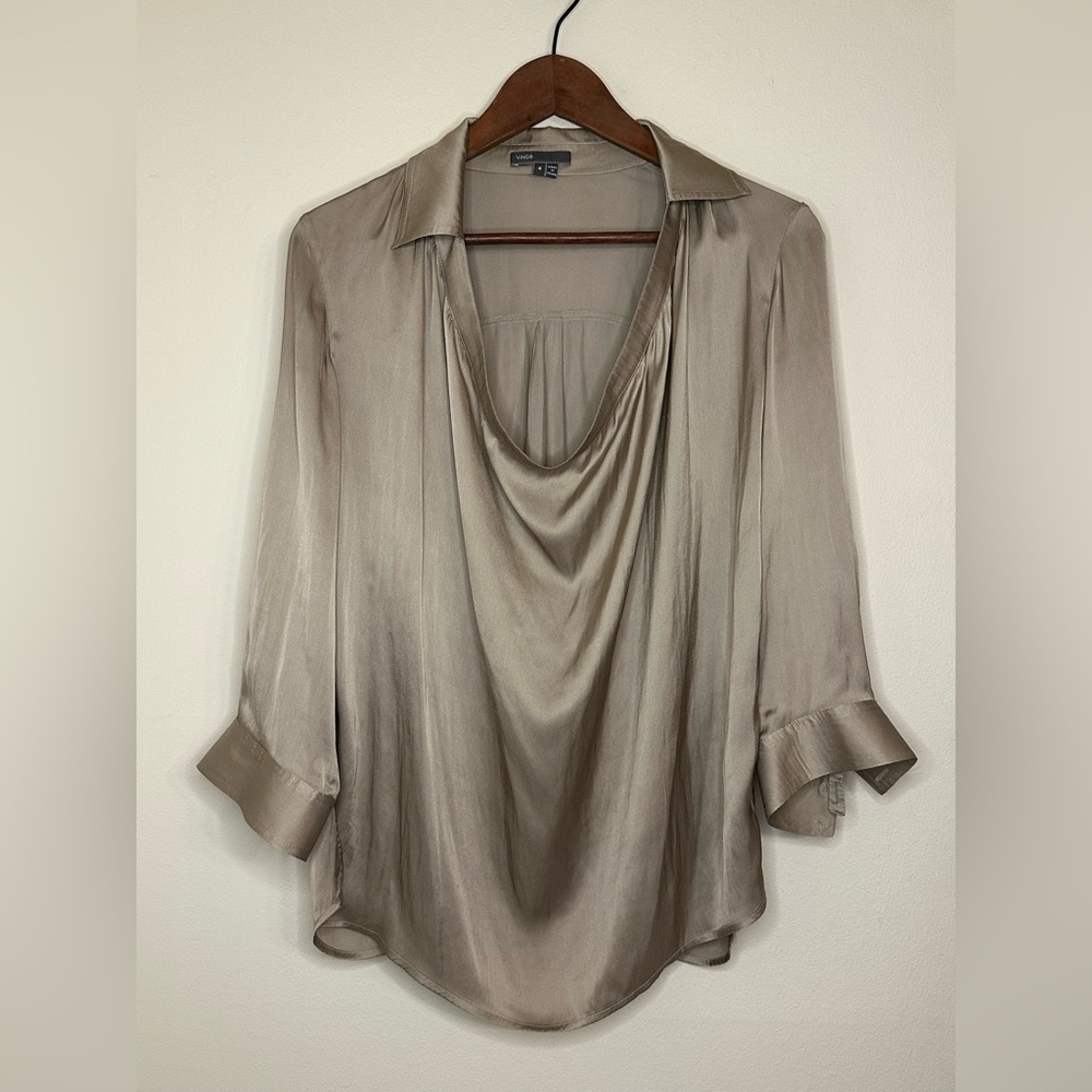 Vince Satin Blouse